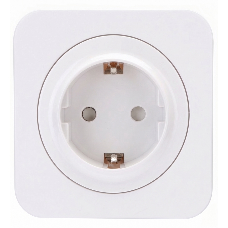Aigostar - SCHUKO-pistorasia kehyksellä 250V/16A valkoinen