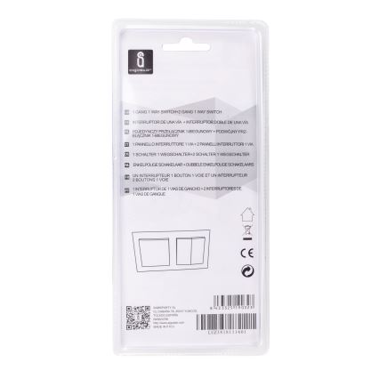 Aigostar - SET 2x Home-kytkin kehyksellä