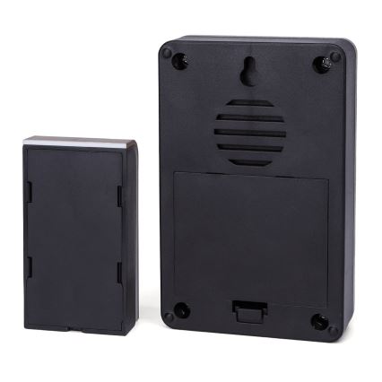 Aigostar - SETTI 2x Langaton ovikello 3xAA/12V IP44 musta