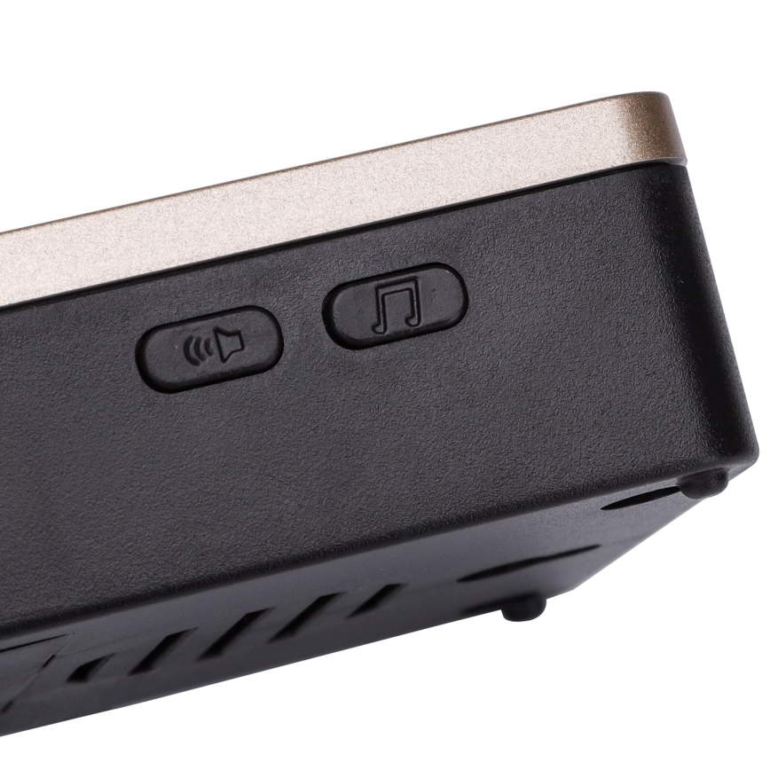 Aigostar - SETTI 2x Langaton ovikello 3xAA/12V IP44 musta