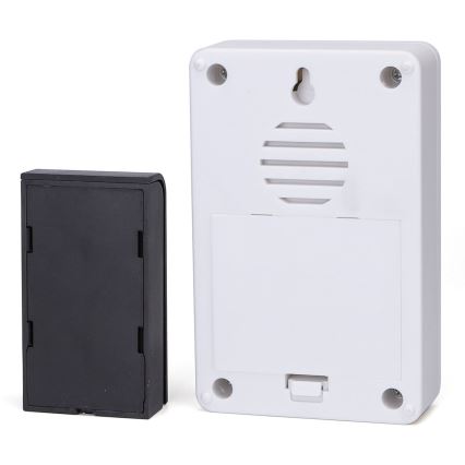 Aigostar - SETTI 2x Langaton ovikello 3xAA/12V IP44 valkoinen/musta