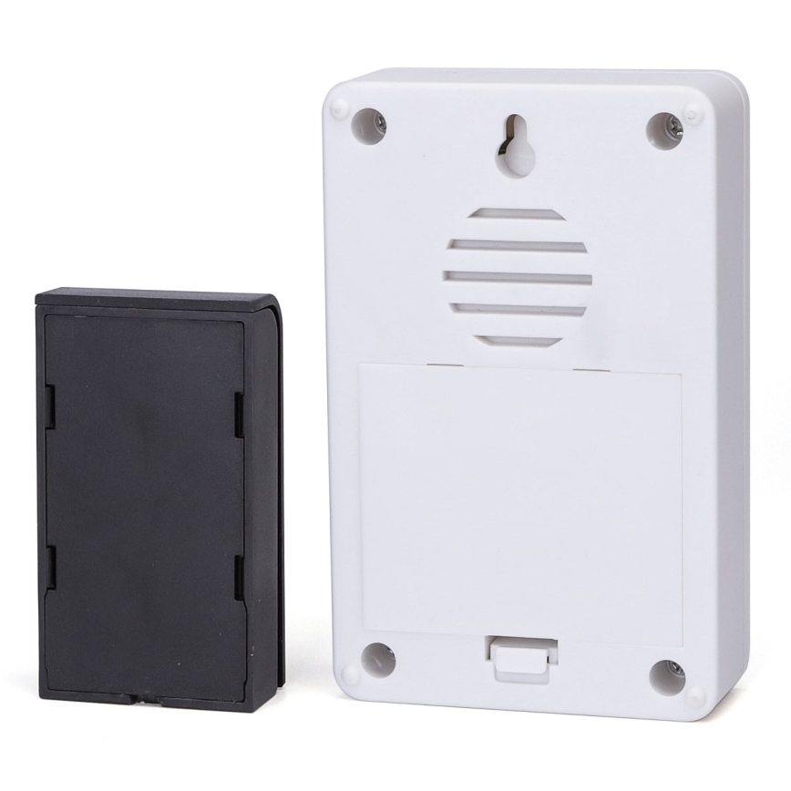 Aigostar - SETTI 2x Langaton ovikello 3xAA/12V IP44 valkoinen/musta