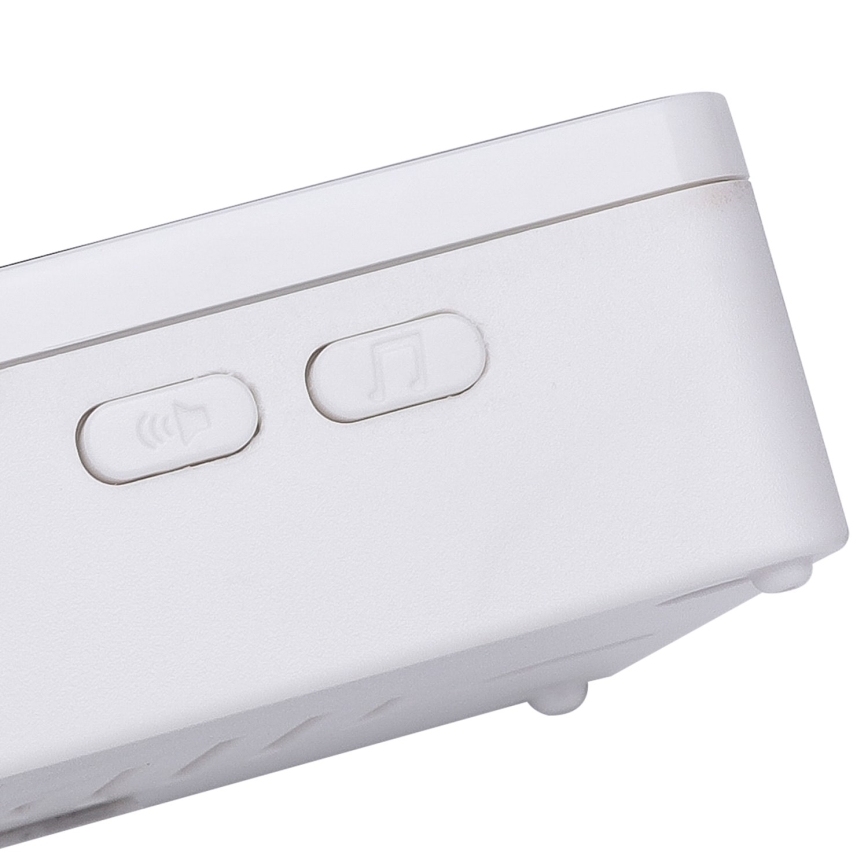 Aigostar - SETTI 2x Langaton ovikello 3xAA/12V IP44 valkoinen/musta