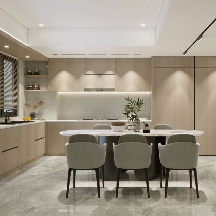 Aigostar - Setti 3 kpl LED-uppovalaisinta, 5 W, 230 V, 4000 K, halkaisija 8,5 cm, valkoinen