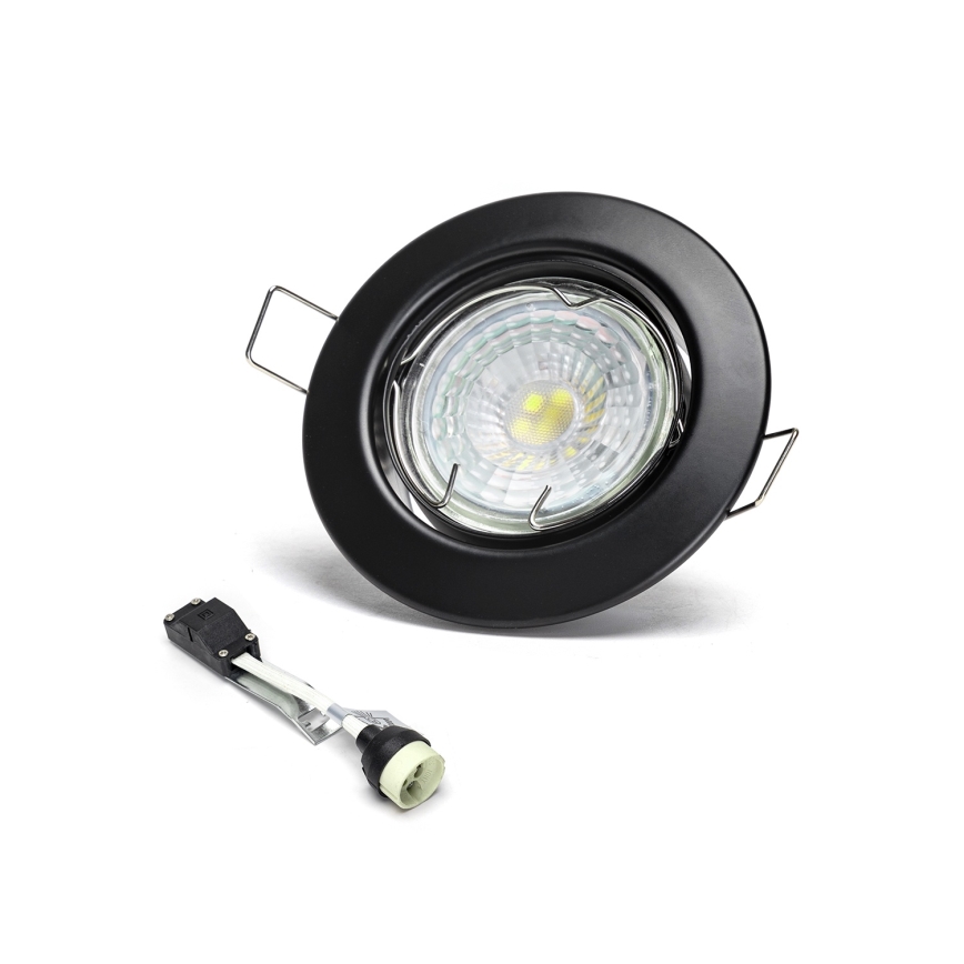 Aigostar - SETTI 3x LED upotettava alasvalaisin 1xGU10/4,5W/230V 6500K musta