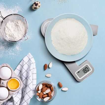 Aigostar - Taitettava keittiövaaka 5 kg mattakromi