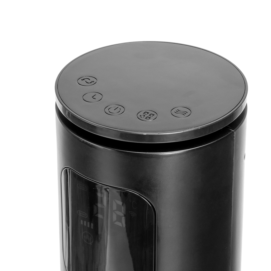 Aigostar - Tornituuletin 50W/230V musta Wi-Fi + kauko-ohjaus