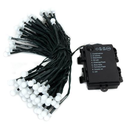 Aigostar - LED-ulkovaloketju 100xLED/8 toimintoa 3xAA 10,3m IP44 lämmin valkoinen