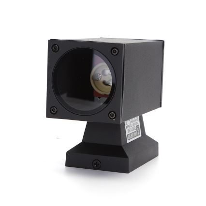 Aigostar - Ulkoseinävalaisin 1xGU10/230V IP65 musta kulmikas