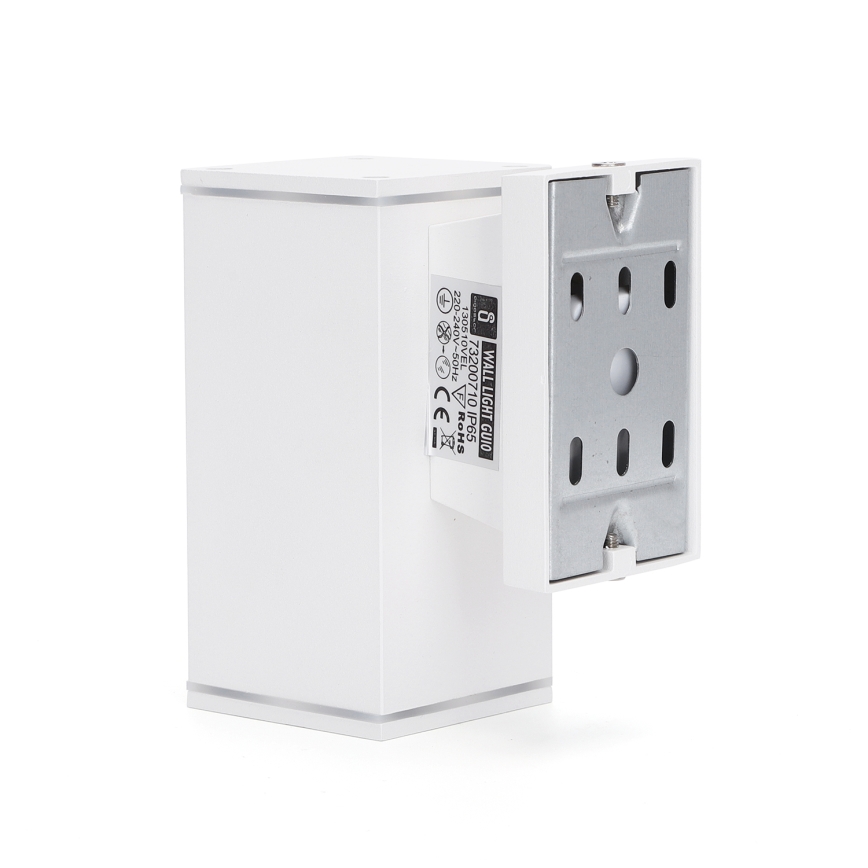 Aigostar - Ulkoseinävalaisin 1xGU10/230V valkoinen IP65 kulmikas