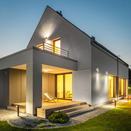 Aigostar - Ulkoseinävalaisin 2xGU10/230V valkoinen IP65 pyöreä