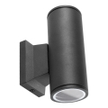 Aigostar - Ulkoseinävalaisin 2xGU10/35W/230V IP65 musta pyöreä