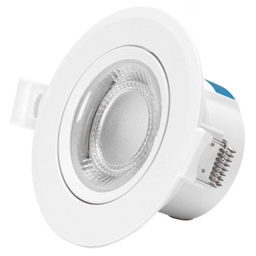 Aigostar - Upotettava LED-alasvalo, 5 W, 230 V, 3000 K, Ø 8,5 cm, valkoinen