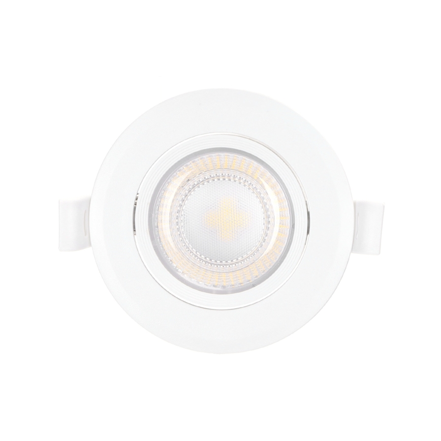 Aigostar - Upotettava LED-alasvalo, 5 W, 230 V, 3000 K, Ø 8,5 cm, valkoinen