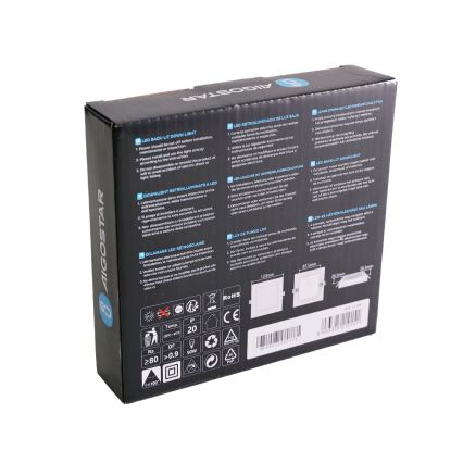 Aigostar - Upotettava LED-kattovalaisin LED/6W/230V 3000K 12x12 cm valkoinen