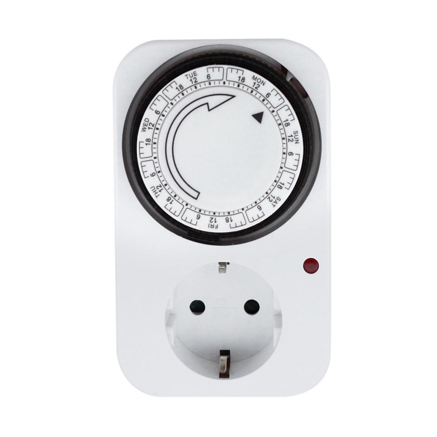Aigostar - Viikoittainen mekaaninen aikakytkin 250V/16A