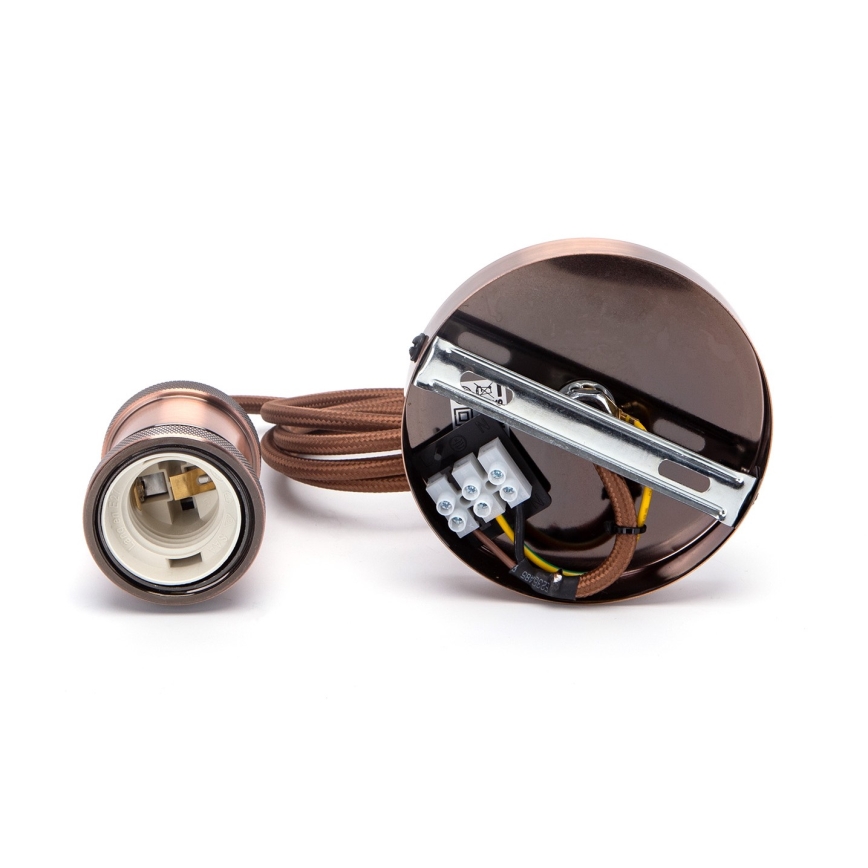 Aigostar - Virtajohto 1xE27/60W/230V kupari