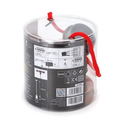 Aigostar - Virtajohto 1xE27/60W/230V kupari