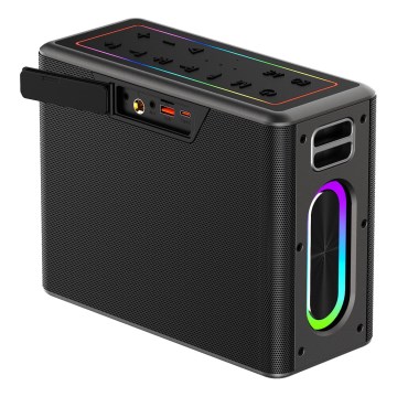 AKAI ABTSW-120 - Langaton kaiutin kahdella mikrofonilla 80W/4000 mAh IPX6