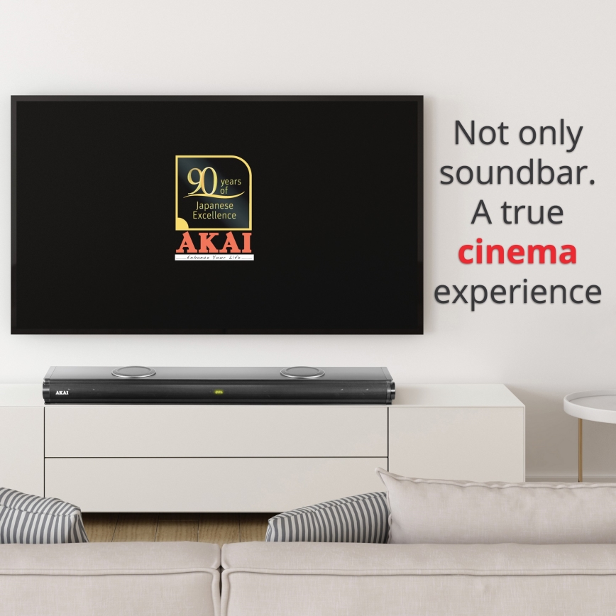 AKAI ASB-29 - Soundbar aktiivisella subwooferilla 120W/230V + kaukosäädin