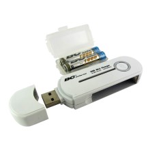 Akkulaturi BC-20 2xAAA/USB 5V