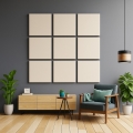 Akustinen paneeli SILENCE 58x58 cm kermanvärinen