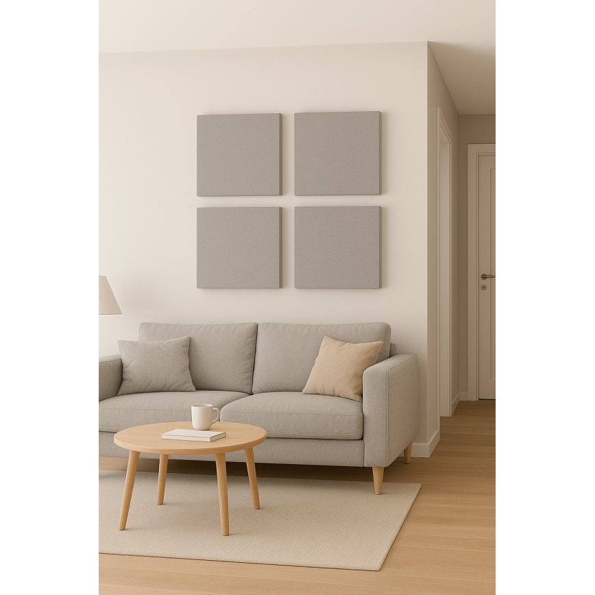 Akustinen panel SILENCE 58x58 cm harmaa