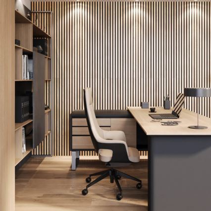 Akustinen verhoilupaneeli VASALUND 240x52 cm tammi