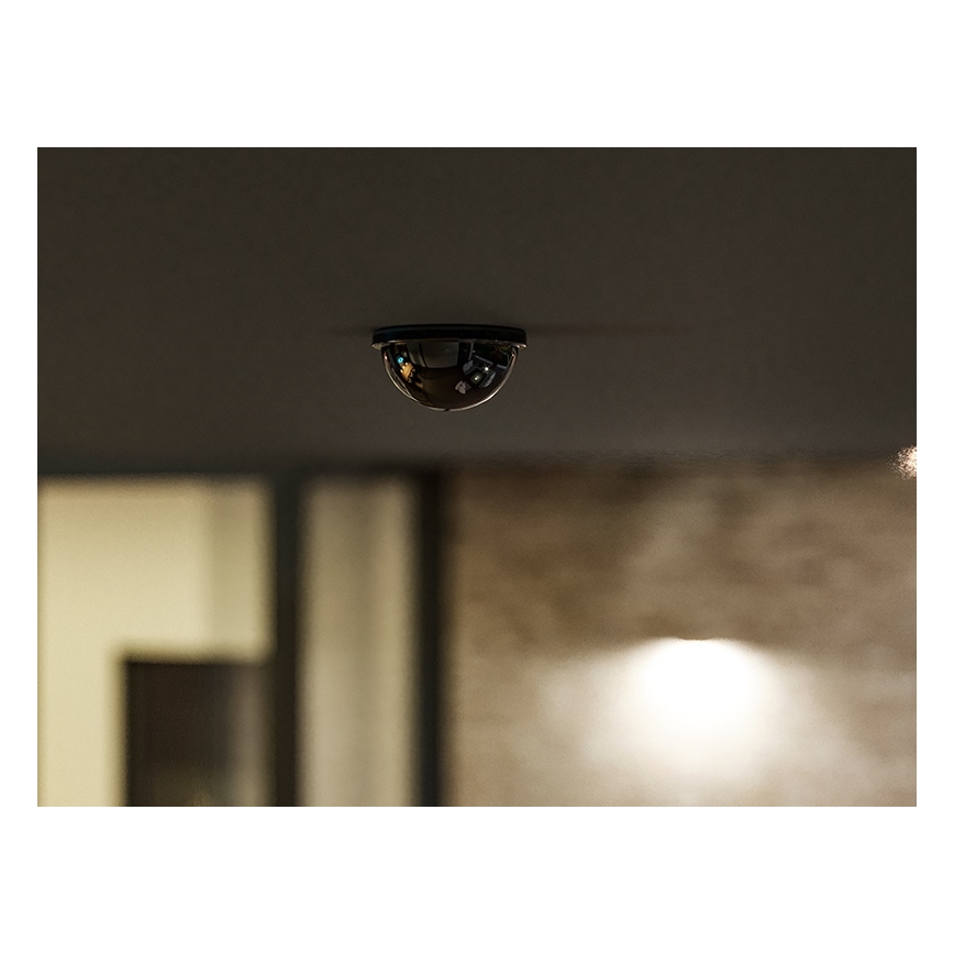 Alakattoon upotettava liike- ja hämärätunnistin 360°, 1200 W/230 V, IP54, musta