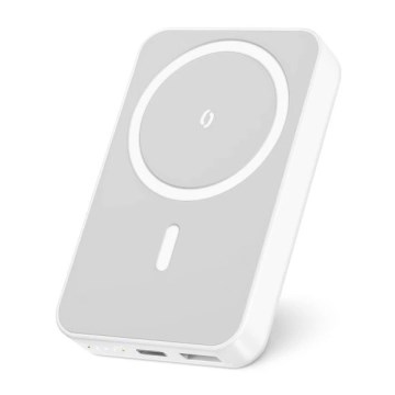 Aligator AMS04WT - 10000 mAh varavirtalähde langattomalla Qi- ja MagSafe-latauksella, 15W Power Delivery, musta