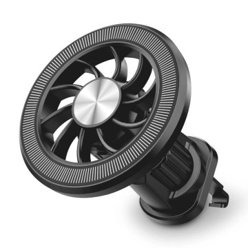 Aligator AMS06BK - MagSafe-magneettinen puhelinteline autoon, musta