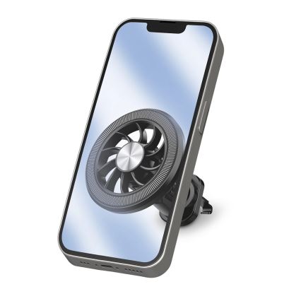 Aligator AMS06BK - MagSafe-magneettinen puhelinteline autoon, musta