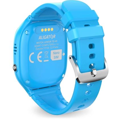 Aligator AW11BE - älykello Watch Junior 2 450 mAh IP67 Wi-Fi sininen