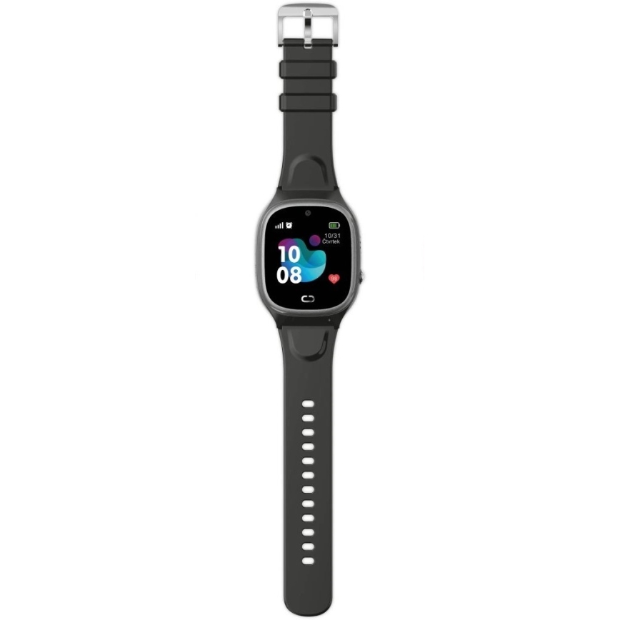 Aligator AW11BK - Älykello Watch Junior 2 450 mAh IP67 Wi-Fi musta