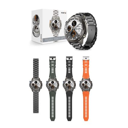 Aligator AW12BK - älykello Watch GPS 500 mAh IP69K musta