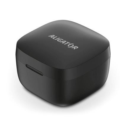 Aligator TWS05 - langattomat Pods LITE -kuulokkeet, 200 mAh + 2x 30 mAh, IP30-suojaus, musta