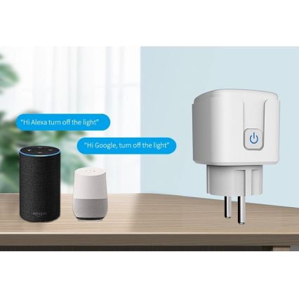 Aligator WAL001 - Älypistorasia 3680W/230V/Tyyppi E/16A Wi-Fi Tuya