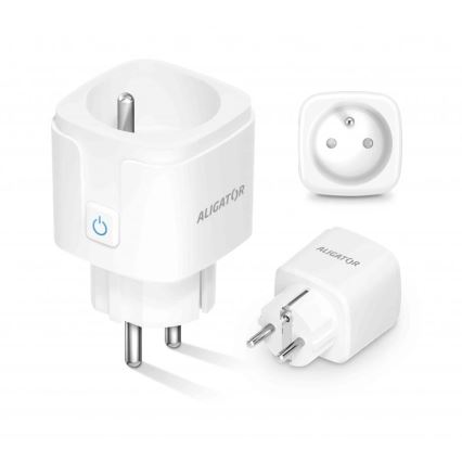 Aligator WAL001 - Älypistorasia 3680W/230V/Tyyppi E/16A Wi-Fi Tuya