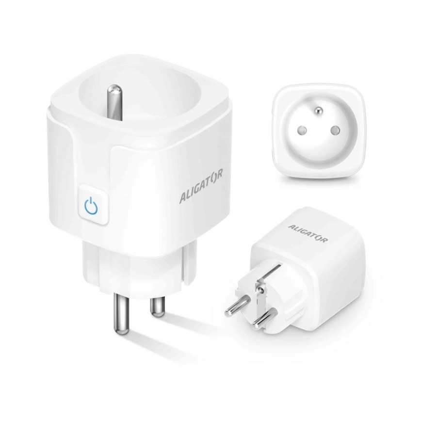 Aligator WAL001 - Älypistorasia 3680W/230V/Tyyppi E/16A Wi-Fi Tuya