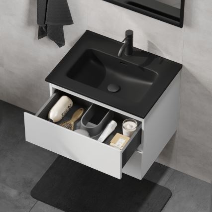 Allaskaappi KENWOOD 61x52x45 cm valkoinen/musta