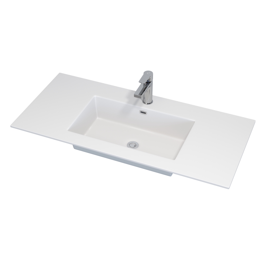 Allaskaappi pesualtaalla GRIBSKOV 100 cm beige/tammi/valkoinen