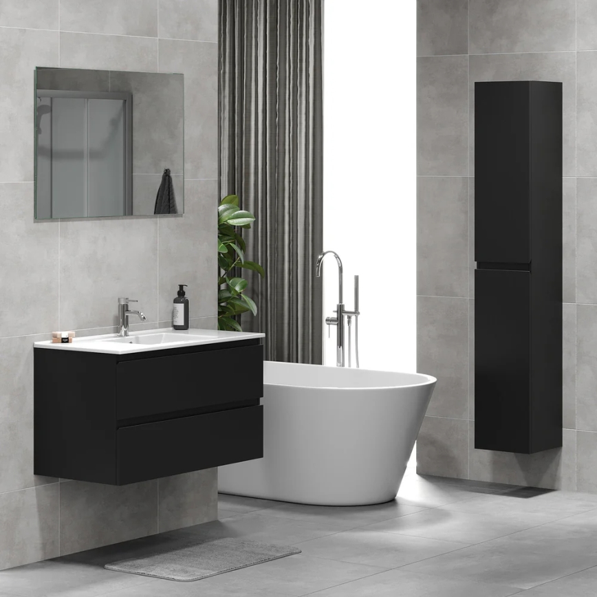 Allaskaappi pesualtaalla KENWOOD 91x50x45 cm musta
