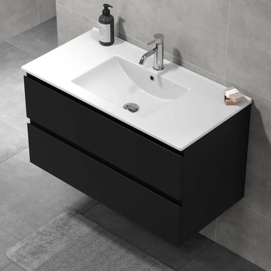 Allaskaappi pesualtaalla KENWOOD 91x50x45 cm musta