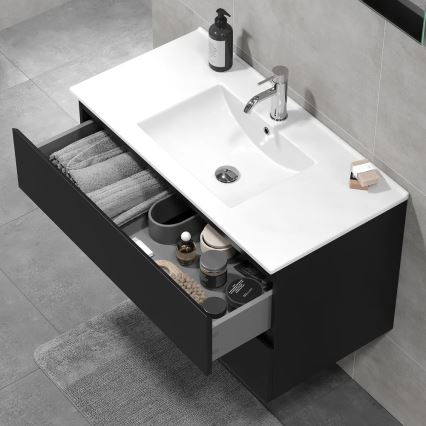 Allaskaappi pesualtaalla KENWOOD 91x50x45 cm musta