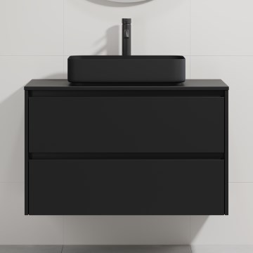 Allaskaappi TRONDHEIM/LJORDAL 90x57x46 cm musta