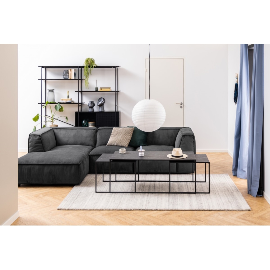 ALMA 3-osainen sohvapöytäsarja, antrasiitti