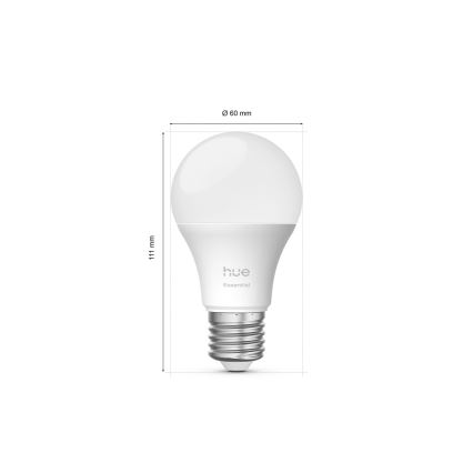 Aloituspaketti Philips Hue White And Color Ambiance Essential 2xE27/8W/230V 2200-6500K + yhdistämislaite