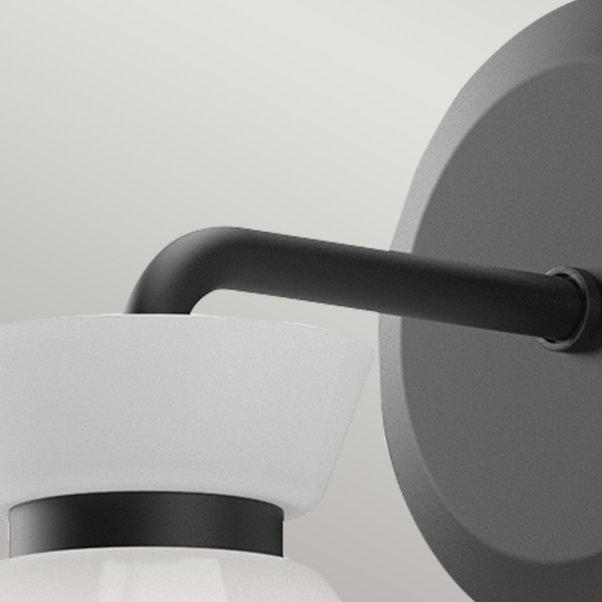 Alora Mood - Seinävalaisin HALSTON 1xE14/40W/230V musta