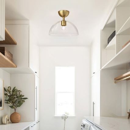 Alora Mood - Kattovalo JUDE 1xE27/60W/230V halkaisija 30,5 cm messinki