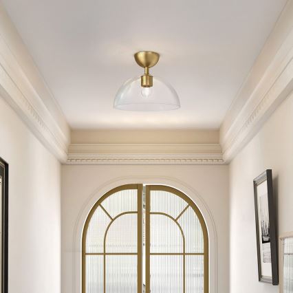 Alora Mood - Kattovalo JUDE 1xE27/60W/230V halkaisija 30,5 cm messinki